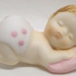 miniatures porcelain baby girl sleeping