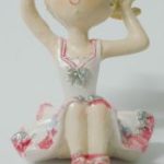 miniature standing & sitting ballerina c