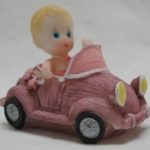 miniatures girl inside car