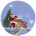decal christmas teddy & present a