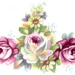 decal flower pale pink rose