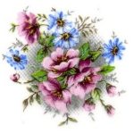 decal flower pale pink rose