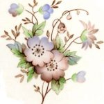 decal flowers pink small