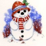 decal christmas santa small