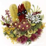 decal wildflower bouquet small
