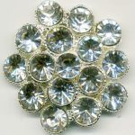 cluster rhinestone pentagon 27mm