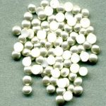 round half pearls flatback cream 3mm