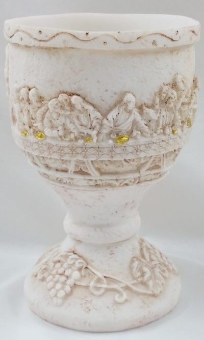 stand chalice last supper w/gold 120mm stand chalice last supper w/gold 120mm
